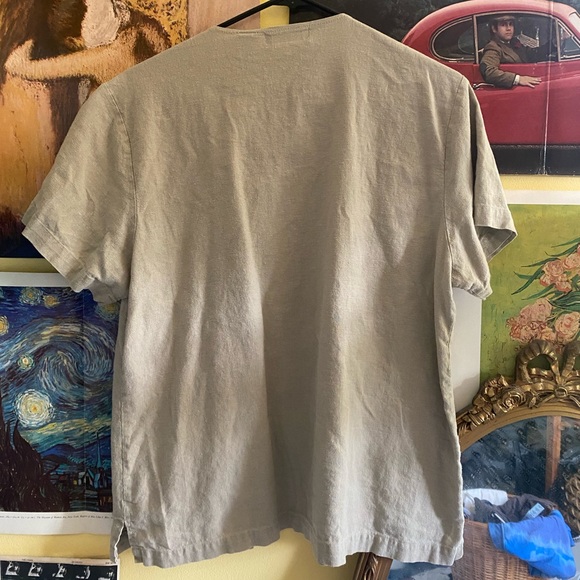 flower embroidered button up - Picture 3 of 3